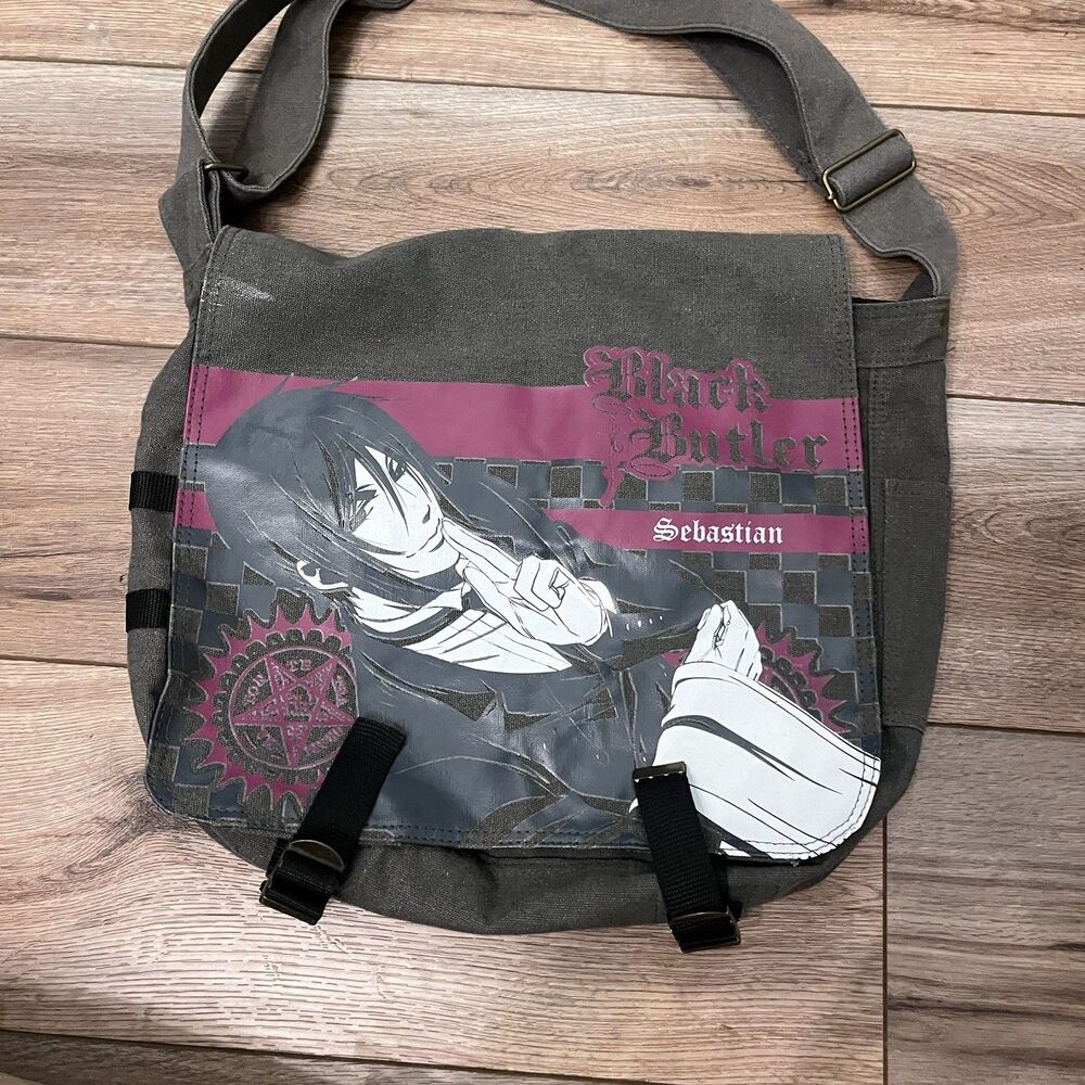 Sebastian Michaelis Messenger Bag Black Butler Animecore Gothic Otaku Cosplay